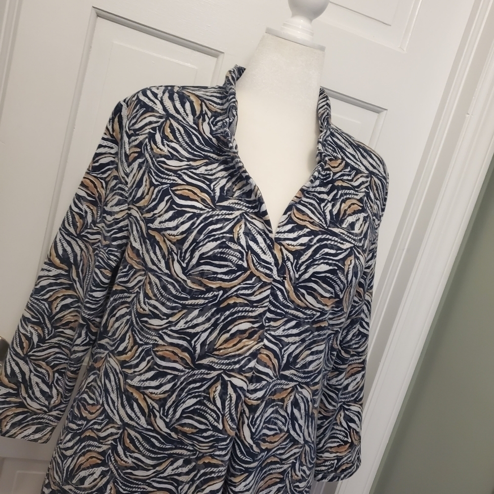 NWT NIC+ZOE Forest Fern Knit Dress Size PL, Retail $178, Business Casual - Picture 3 of 14